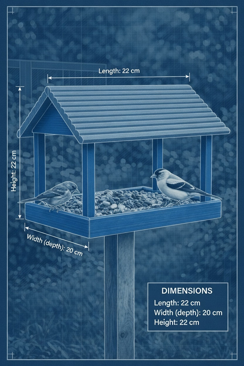 Plastic Outdoor Bird Feeder – Weatherproof Hanging Garden Wild Bird Seed Feeder UK