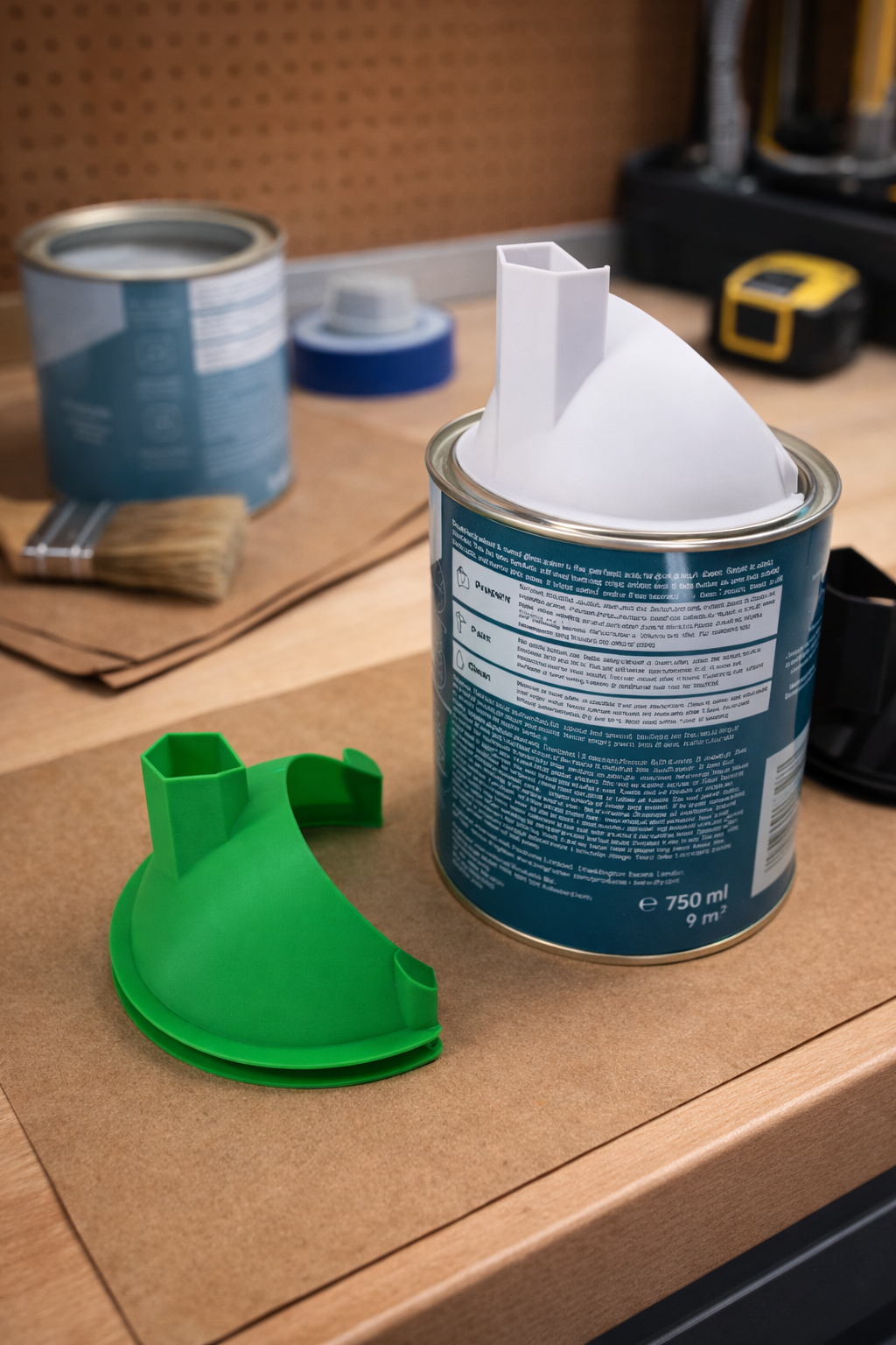 No-Drip Paint Pouring Spout Lid (Fits Metal & Plastic Tins)