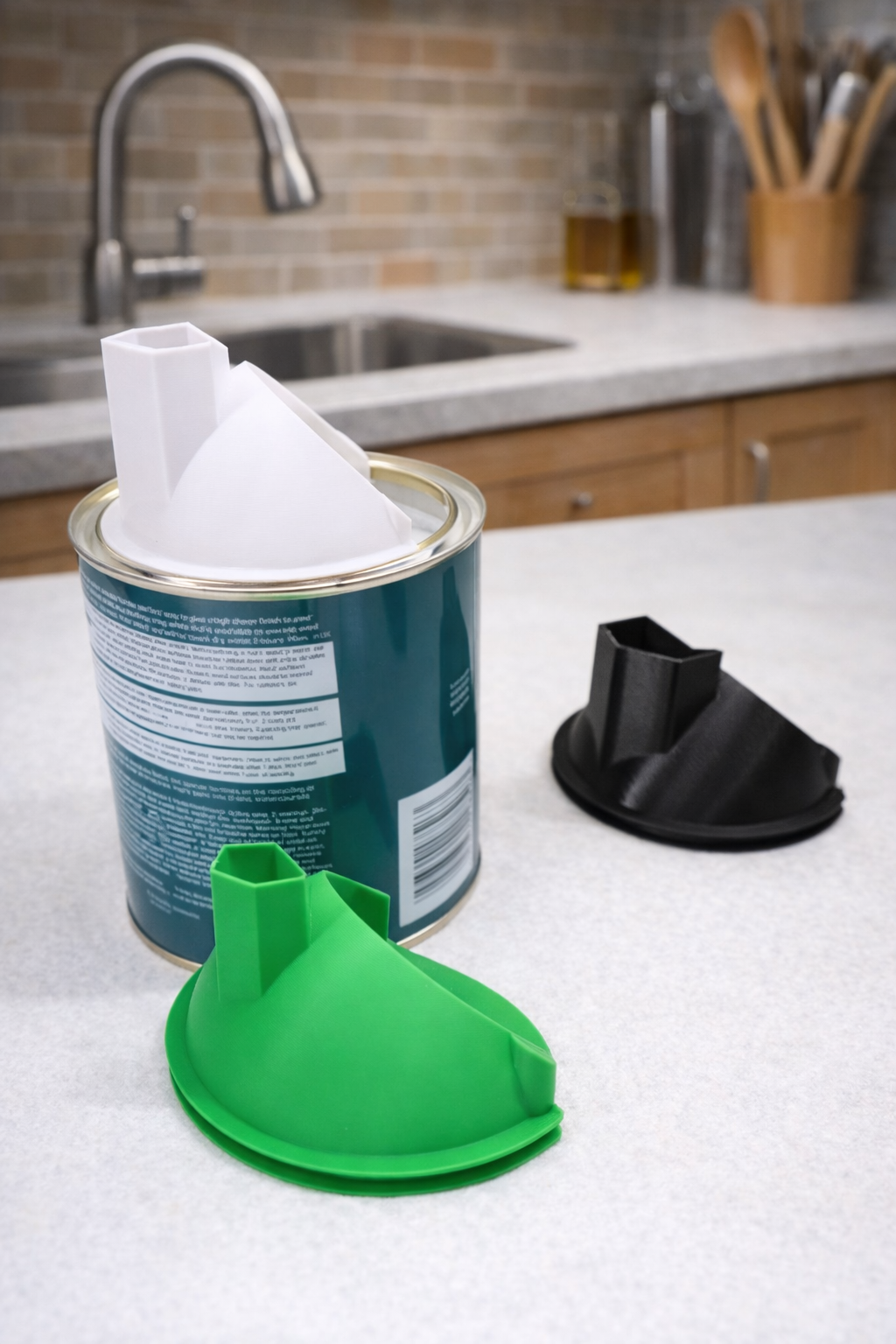 No-Drip Paint Pouring Spout Lid (Fits Metal & Plastic Tins)