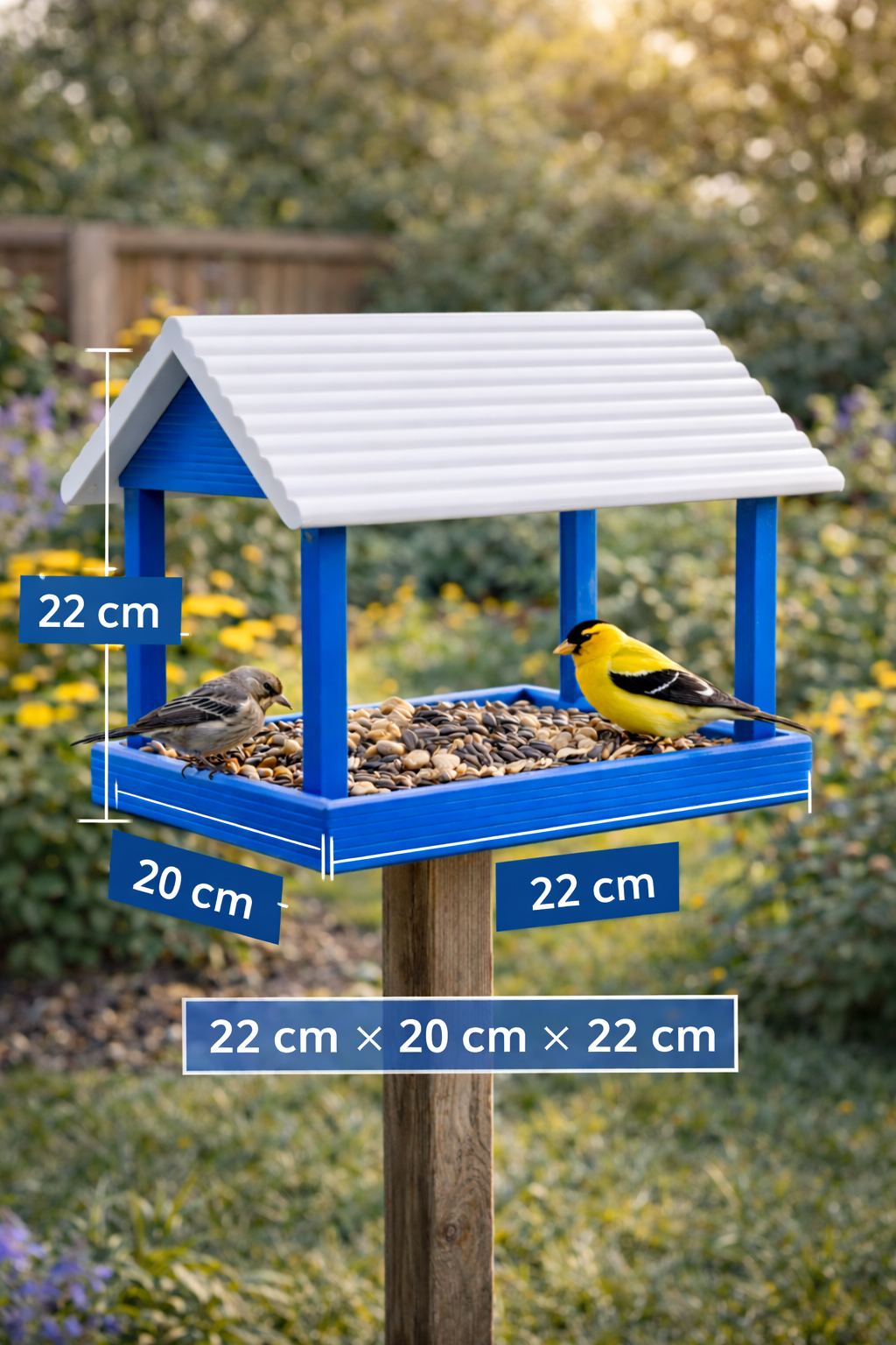 Plastic Outdoor Bird Feeder – Weatherproof Hanging Garden Wild Bird Seed Feeder UK