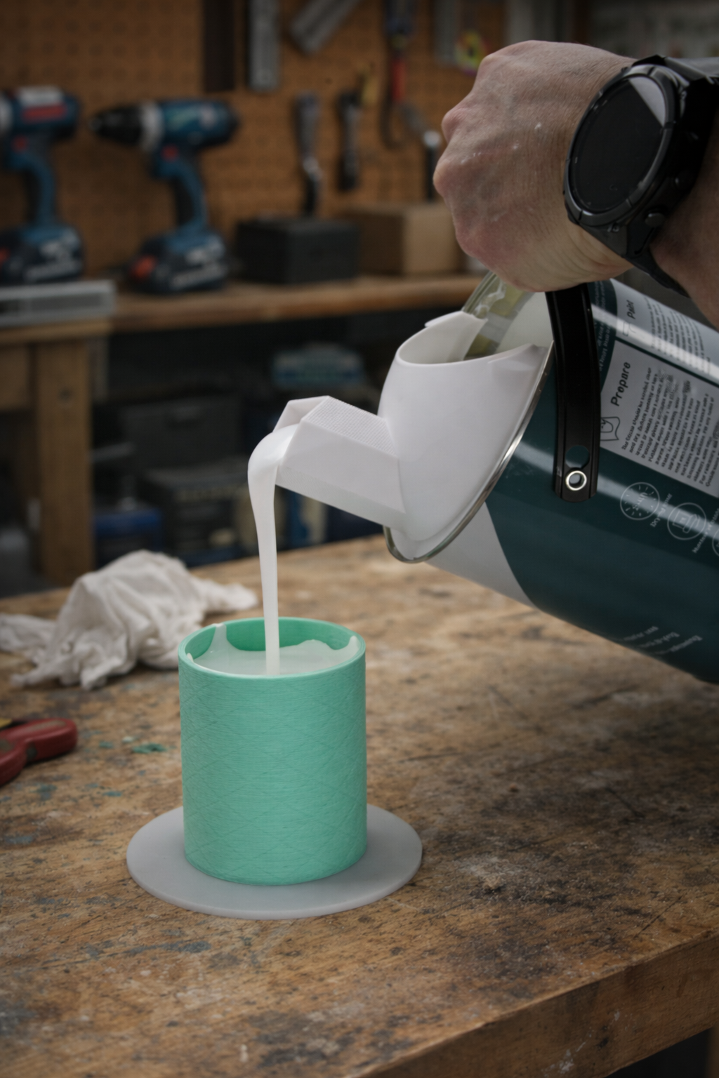 No-Drip Paint Pouring Spout Lid (Fits Metal & Plastic Tins)