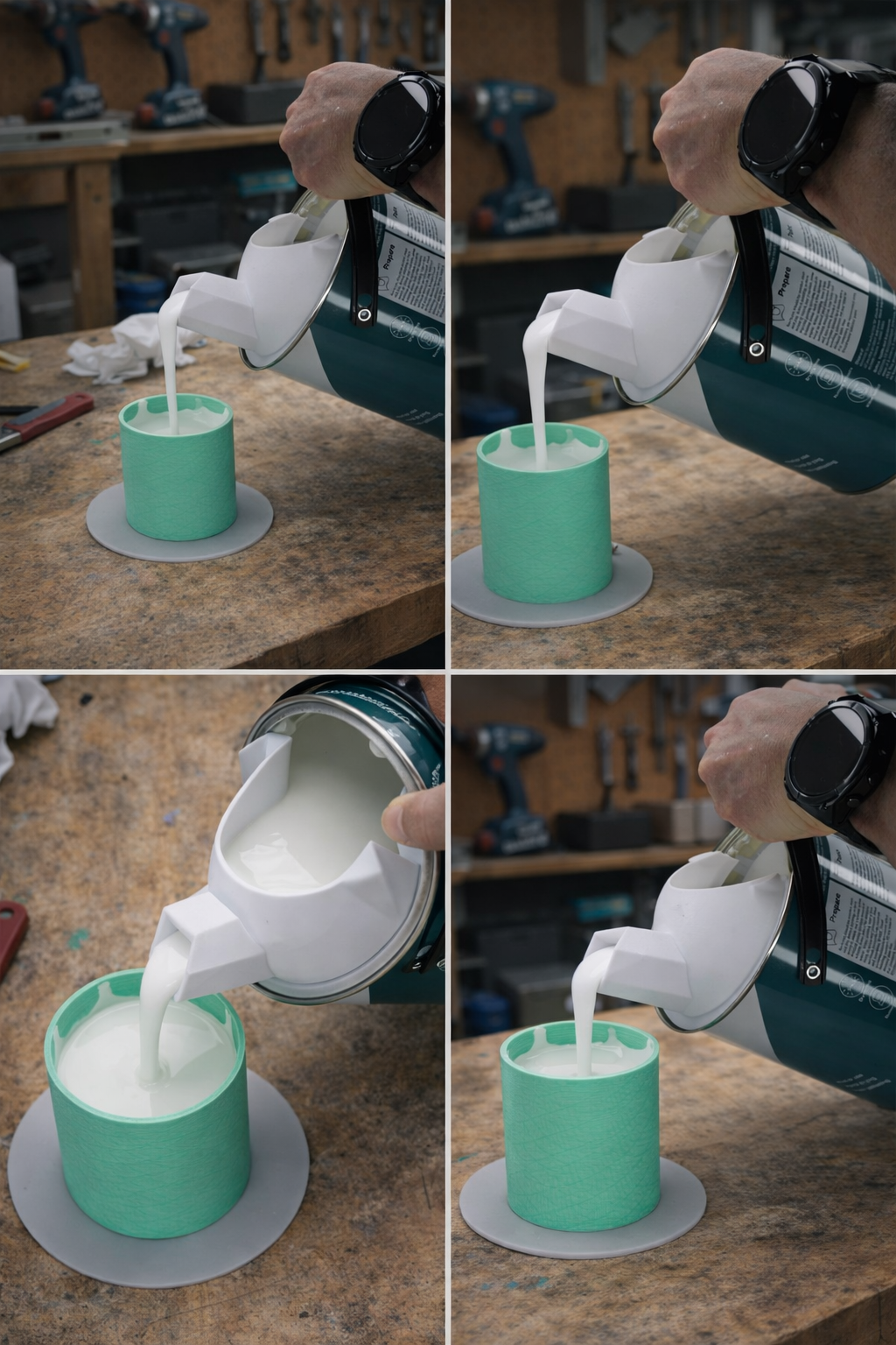 No-Drip Paint Pouring Spout Lid (Fits Metal & Plastic Tins)